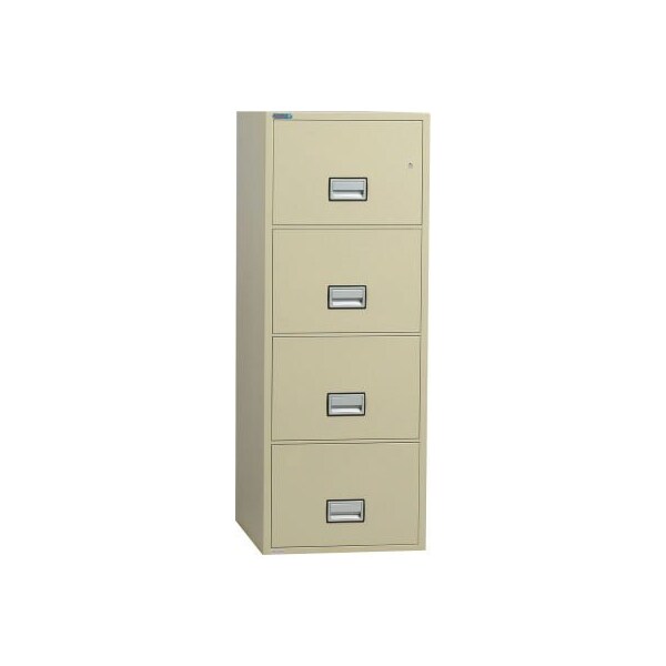 Phoenix Safe International Phoenix Safe Vertical 25" 4-Drawer Legal Fire and Water Resistant File Cabinet, Putty - LGL4W25P LGL4W25P - main